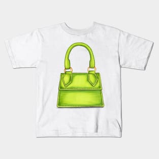 Green Cute Bag Kids T-Shirt